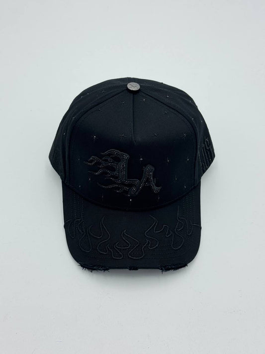 GORRA BIGG BOSS X KLAN HATS - LA FLAME BLACK KLAN