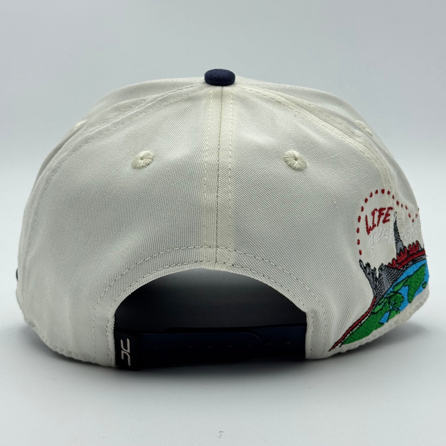 GORRA JC HATS - UNIVERSITY OF LIFE BEIGE NAVY