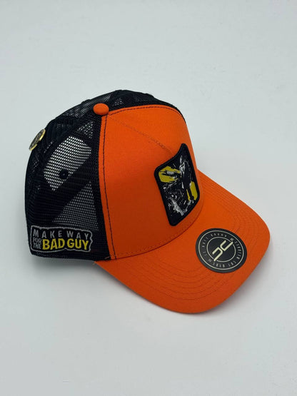 GORRA JC HATS - BAD GUY CURVA/MALLA NARANJA