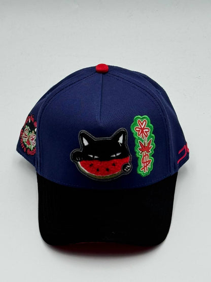 GORRA JC HATS - WATERMELON CAT BLUE