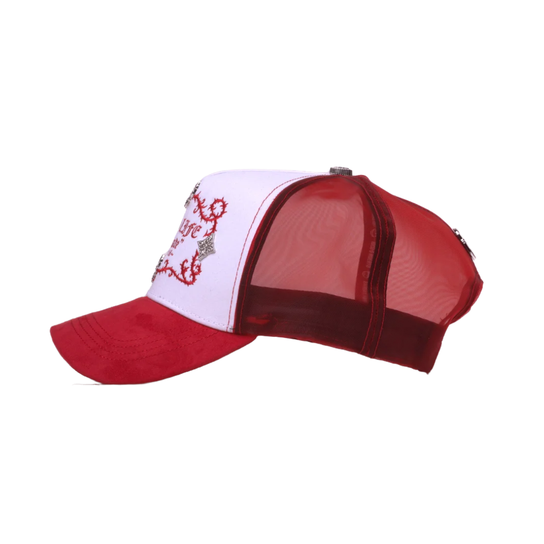 (PREVENTA) GORRA BARBAS HATS X RICO O MUERTO - RICHLIFE RED