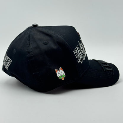 GORRA CASH ONLY - LUCKY CAT BLACK (CURVA)