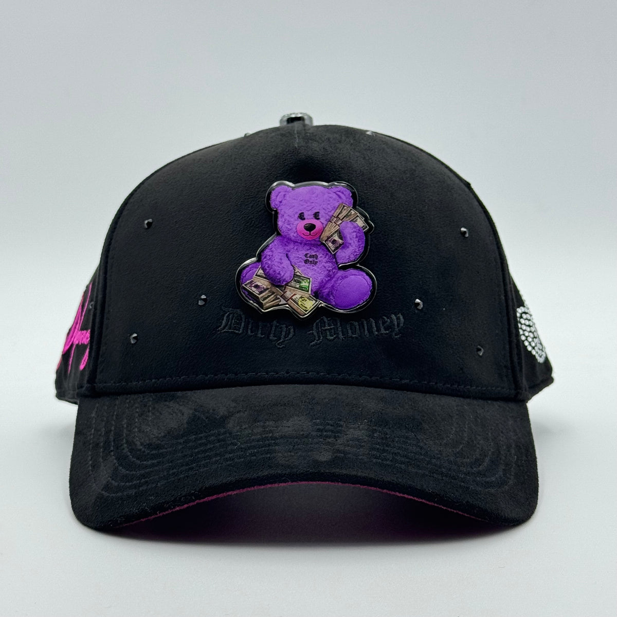 GORRA CASH ONLY - DIRTY TEDDY BLACK (CURVA)