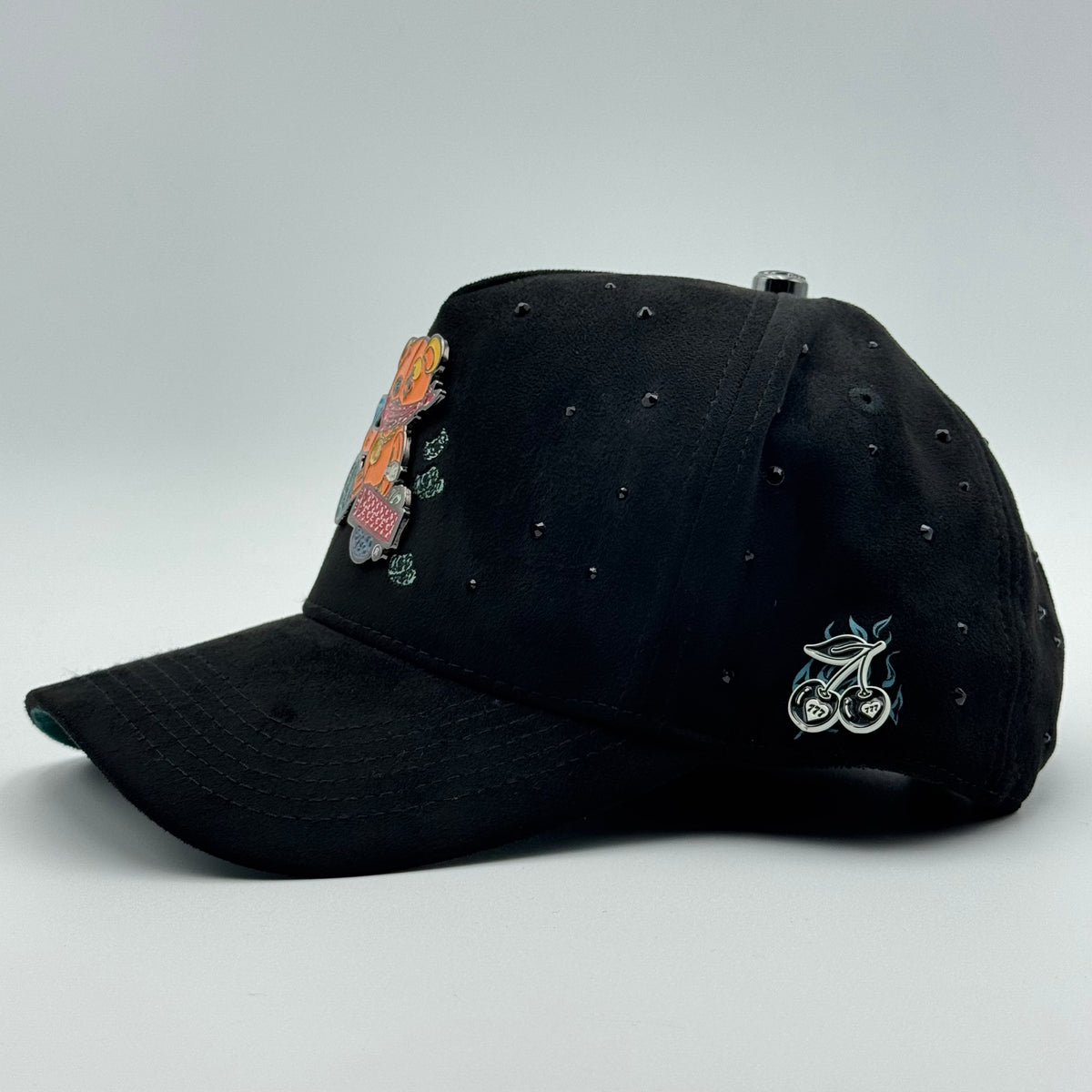 GORRA CASH ONLY - TEDDY RHINESTONES BLACK (CURVA)