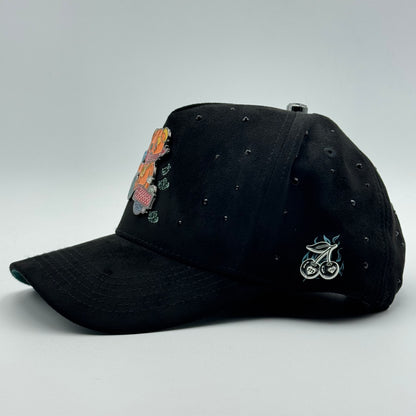 GORRA CASH ONLY - TEDDY RHINESTONES BLACK (CURVA)