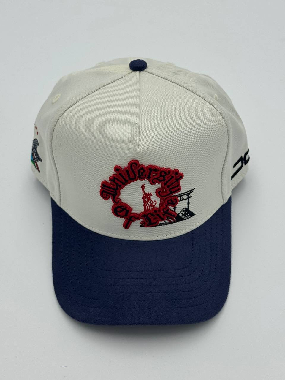 GORRA JC HATS - UNIVERSITY OF LIFE BEIGE NAVY