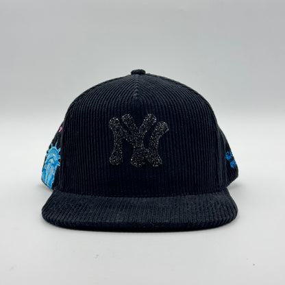 GORRA CASH ONLY - NY WHITE BLING PANA BLACK (PLANA)