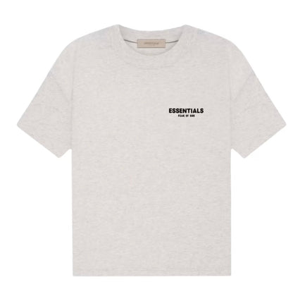 PLAYERA ESSENTIALS GRIS CLARO