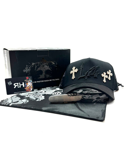 GORRA RICO HATS - LA CROSES GOLD BLACK (FULL SET)