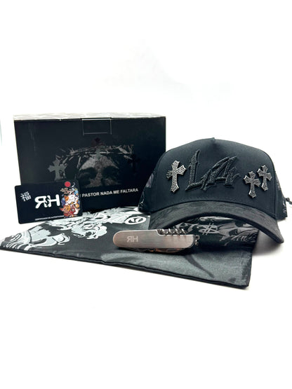 GORRA RICO HATS - LA CROSES CRISTALS BLACK (FULL SET)