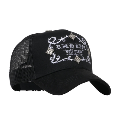 (PREVENTA) GORRA BARBAS HATS X RICO O MUERTO - RICHLIFE BLACK