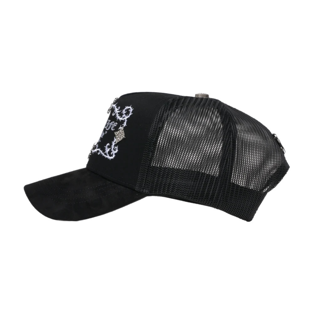 (PREVENTA) GORRA BARBAS HATS X RICO O MUERTO - RICHLIFE BLACK