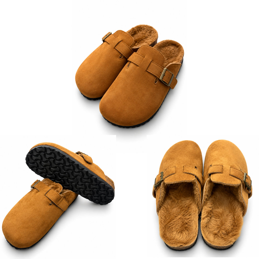 Pantuflas Urban Suede Buckle  |DAMA F0617 LISTO