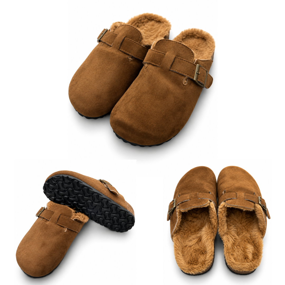 Pantuflas Urban Suede Buckle  |DAMA F0617 LISTO