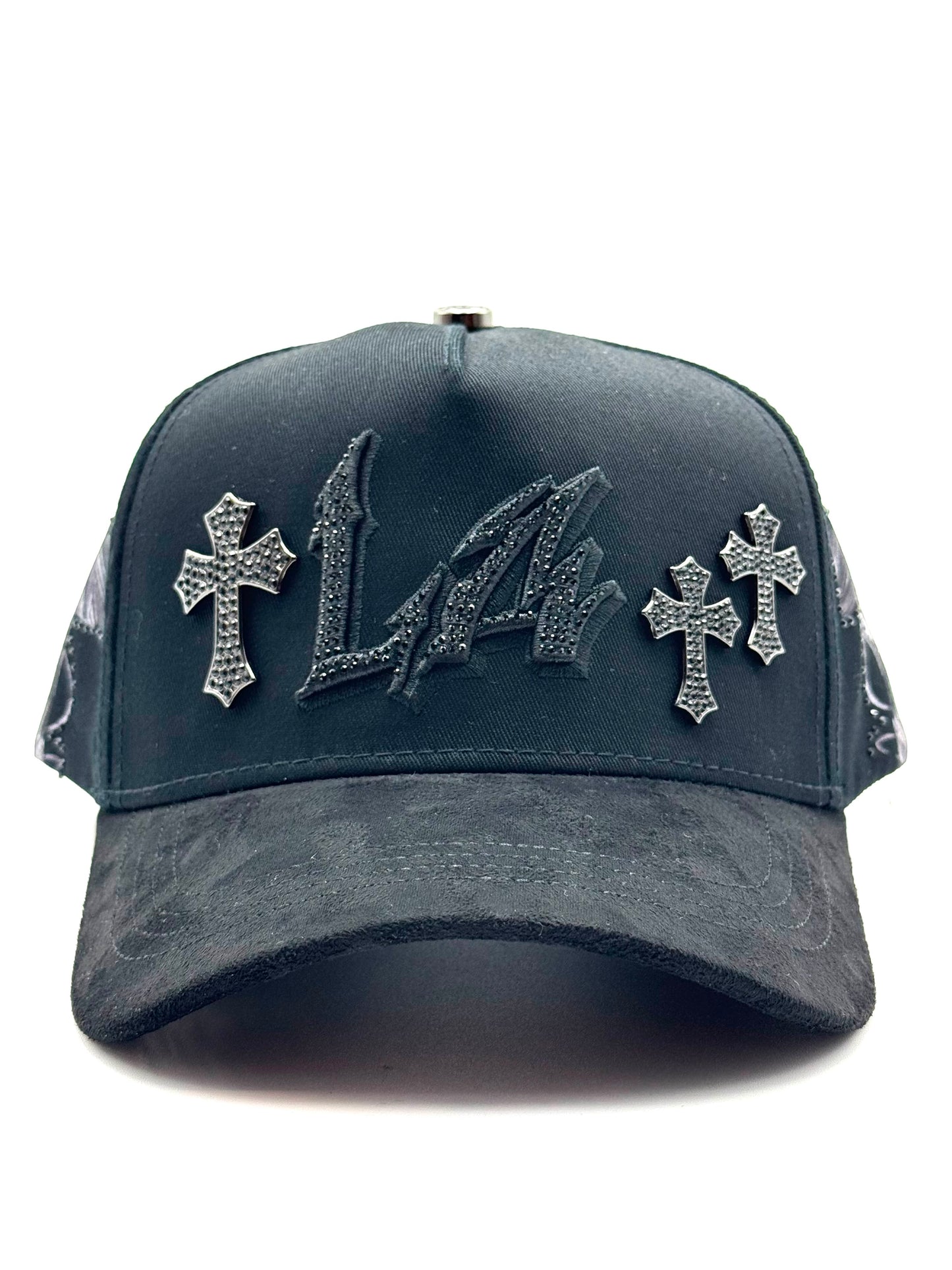GORRA RICO HATS - LA CROSES CRISTALS BLACK (FULL SET)