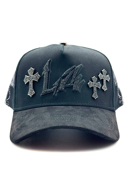 GORRA RICO HATS - LA CROSES CRISTALS BLACK (FULL SET)
